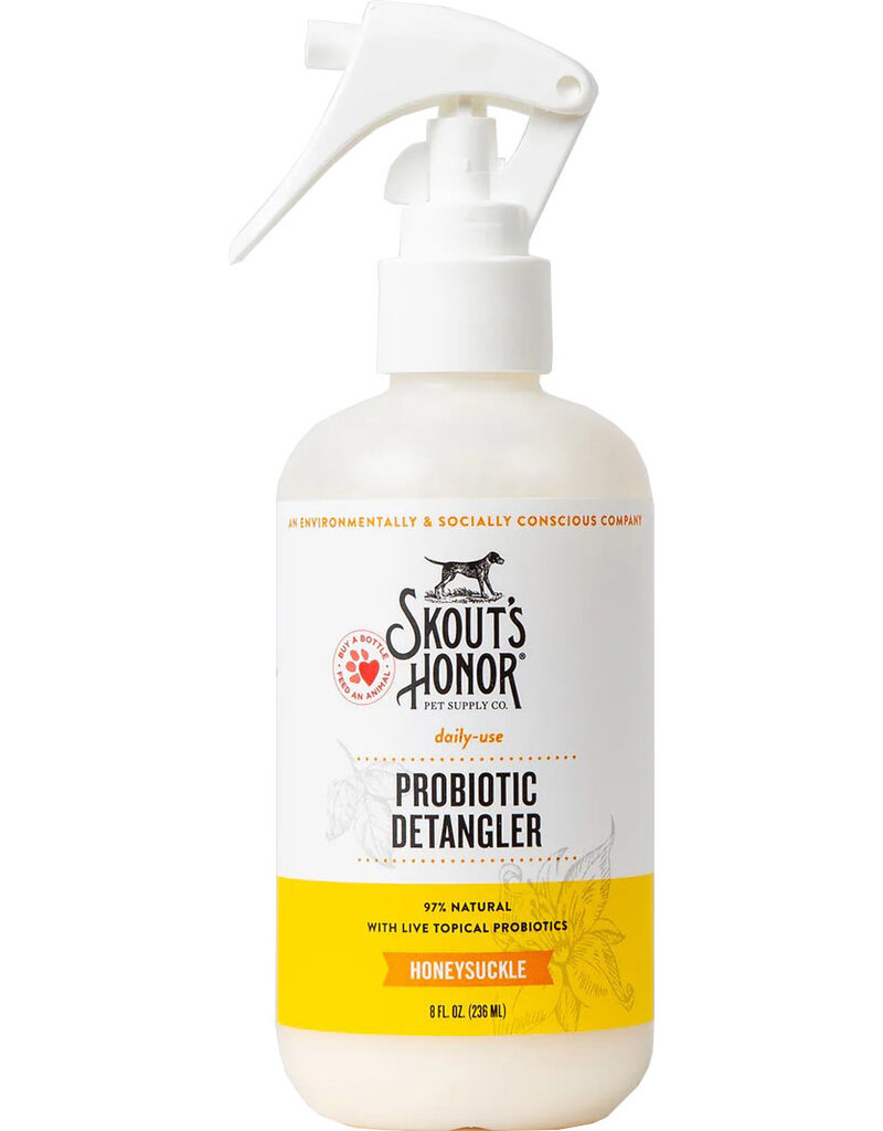 Skout's Honor Probiotic Daily Use Detangler Spray Honeysuckle 8 Oz