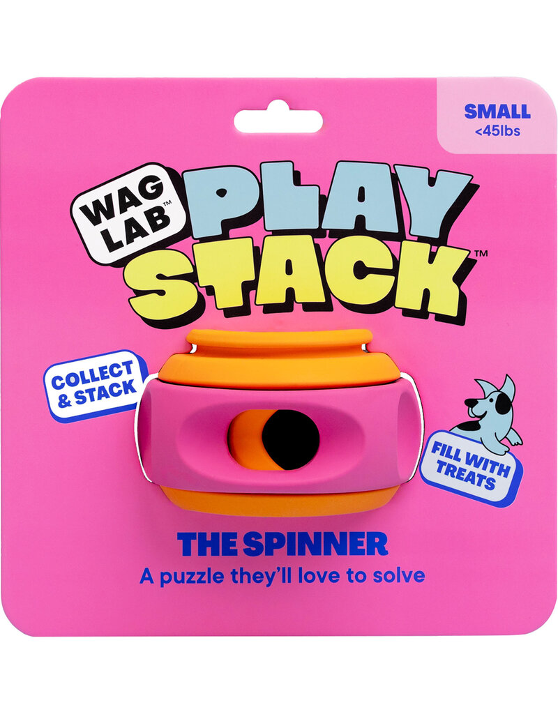 Waglab Waglab The Spinner Play Stack For Dogs Sm Pink/Orange