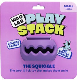 Waglab Waglab The Squiggle Play Stack For Dogs Sm Purple