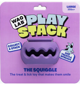 Waglab Waglab The Squiggle Play Stack For Dogs Lg Purple