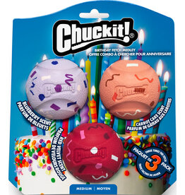 Chuck It! Chuck it! Birthday Ball Medley Medium 3 Pack