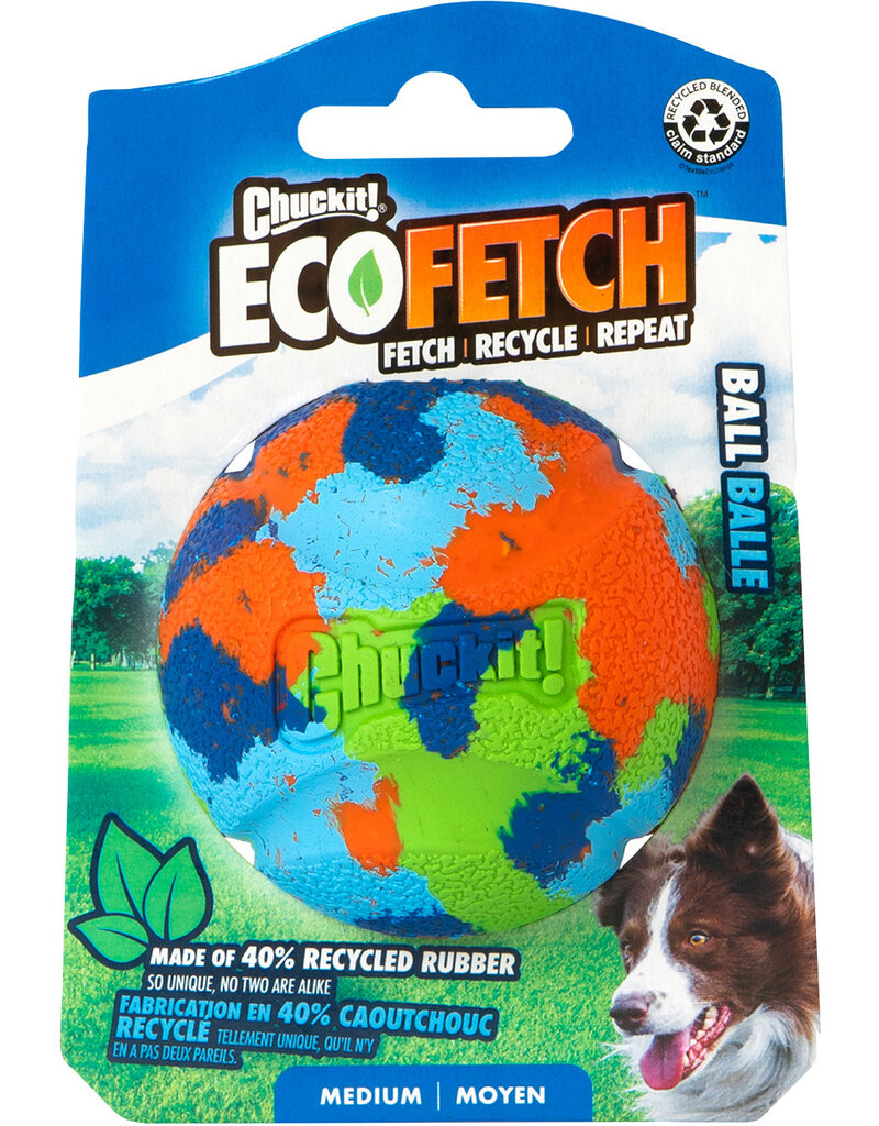 Chuck It! Chuck it Ecoflex Recycled Rubber Fetch Ball Dog Toy Medium