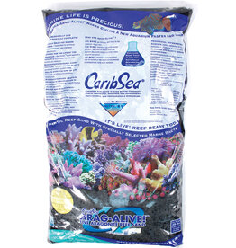 CaribSea Caribsea Arag-Alive Aragonite Sand Black 20 Lb