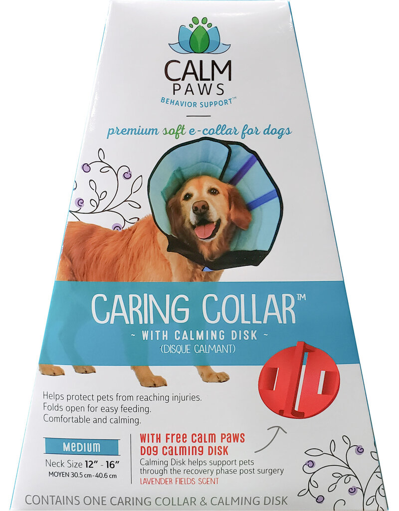 Equipped Calm Paws Caring Collar W/Calming Disk for Dogs MD