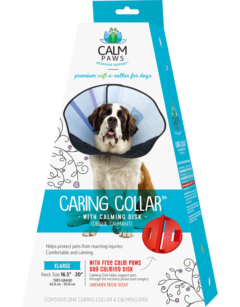 Equipped Calm Paws Caring Collar W/Calming Disk for Dogs XL