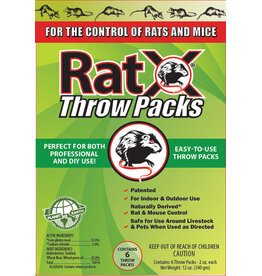 Ecoclear Rat X Throw Packs Box 12 Oz. 6 Ct