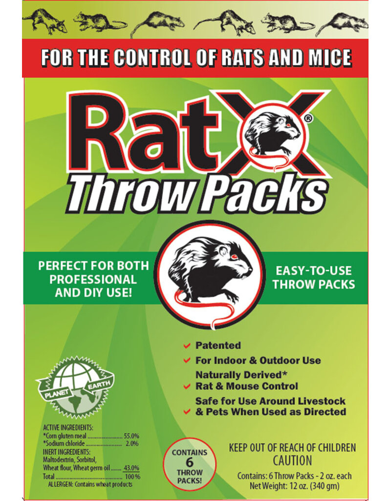 Ecoclear Rat X Throw Packs Box 12 Oz. 6 Ct
