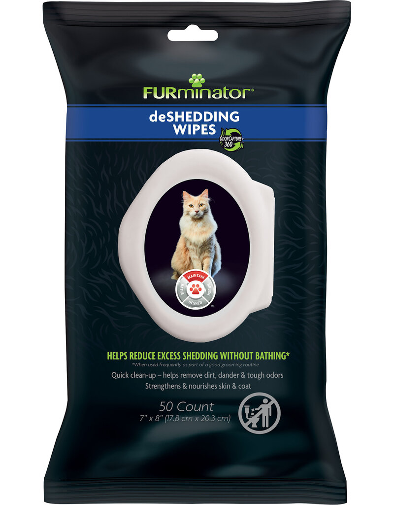 Furminator Furminator Cat Deshed Wipes 50 Ct