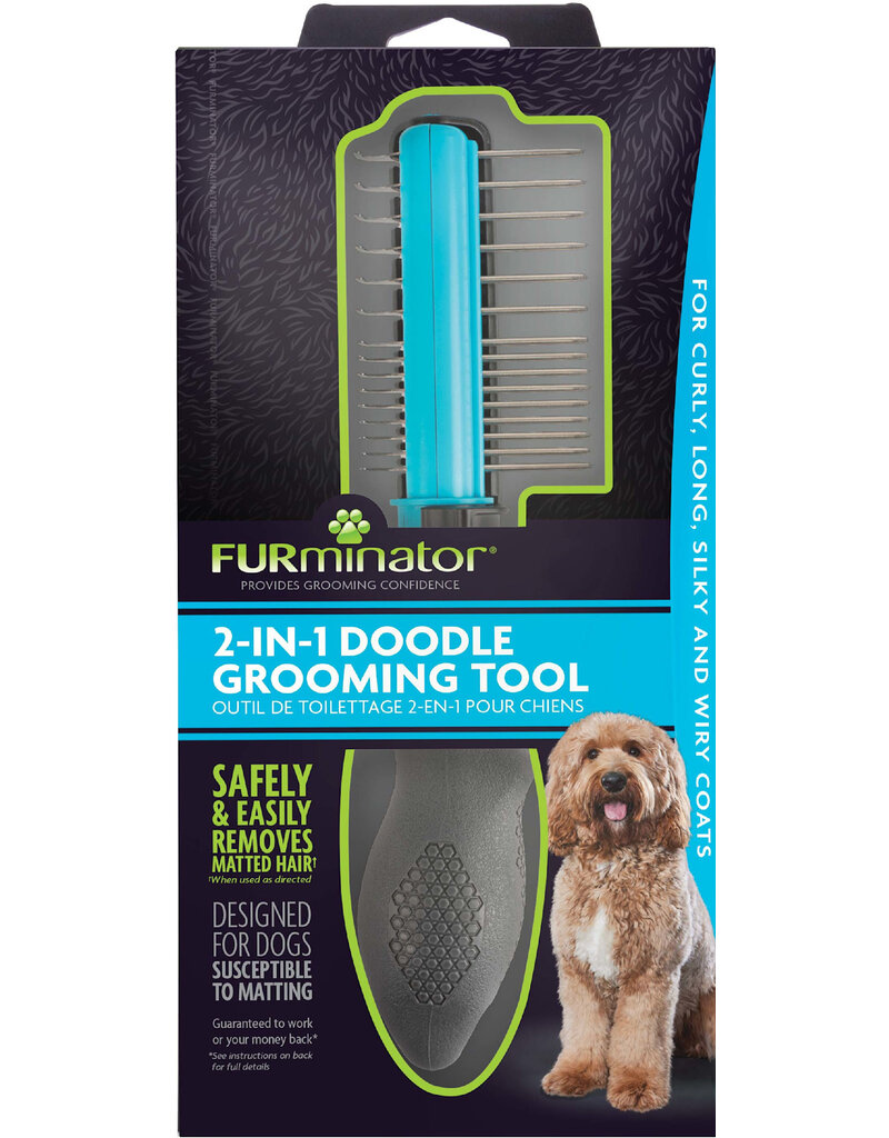 Furminator Furminator Doodle Grooming Tool Gray/Blue