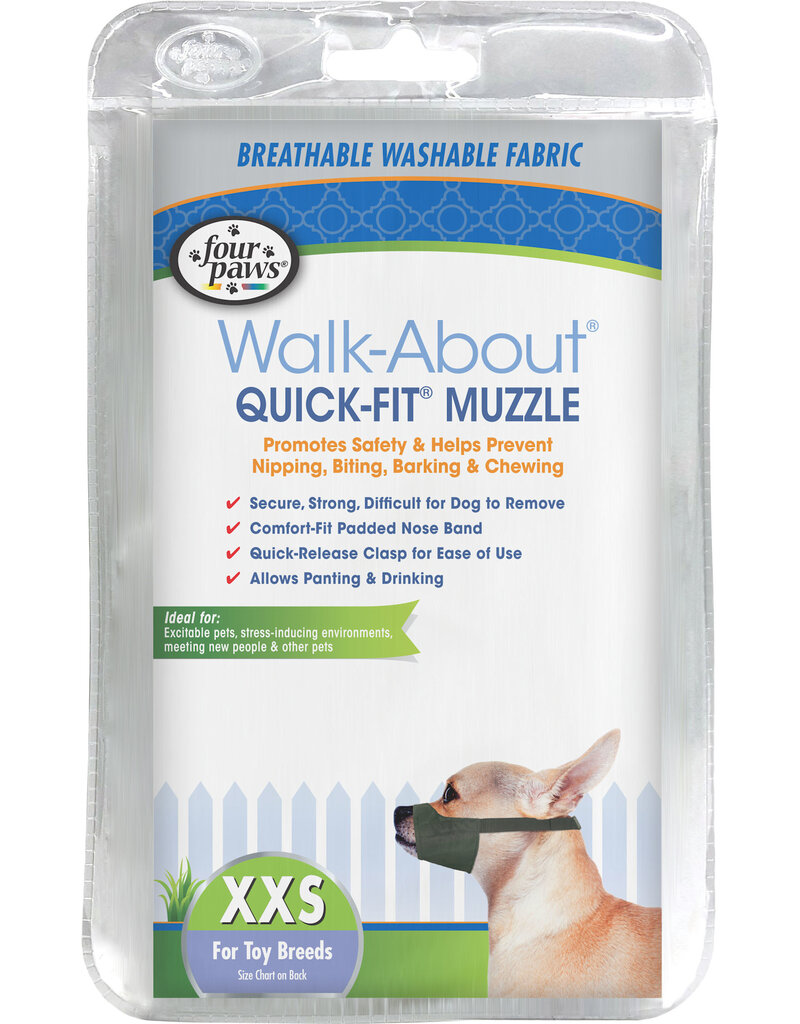 Four Paws Four Paws Walk About Quick Fit  Dog Muzzle XXSmall