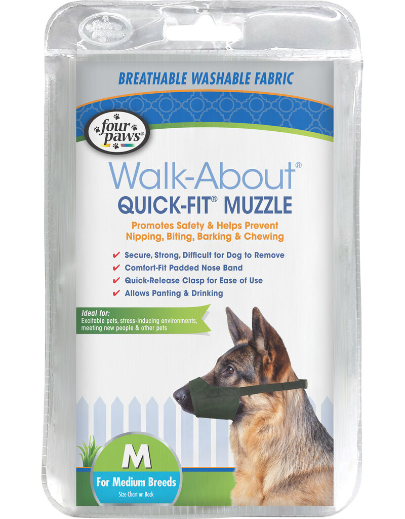 Four Paws Four Paws Walk About Quick Fit Dog Muzzle Medium