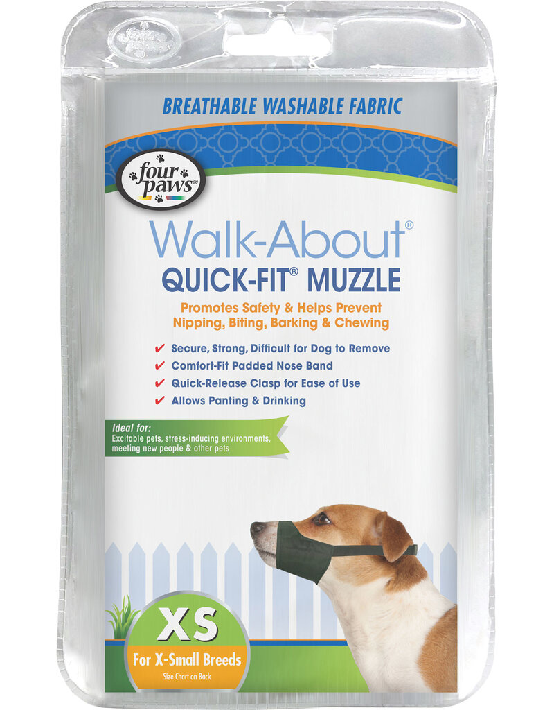 Four Paws Four Paws Walk About Quick Fit Dog Muzzle XSmall