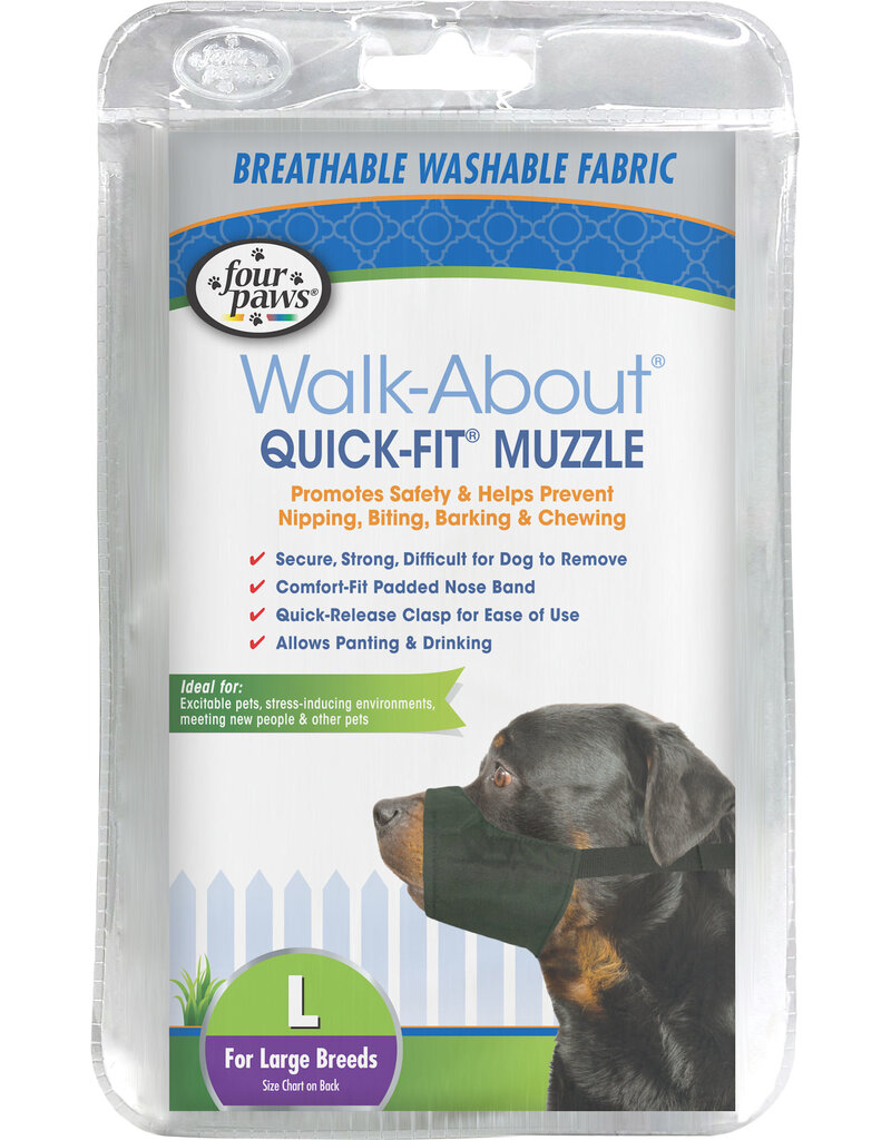 Four Paws Four Paws Walk About Quick Fit Dog Muzzle Large