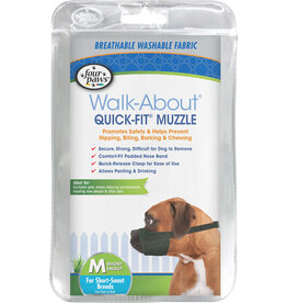 Four Paws Four Paws Walk About Quick Fit Dog Muzzle Med Short