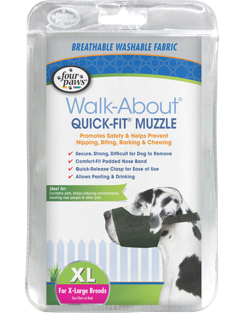 Four Paws Four Paws Walk About Quick Fit Dog Muzzle Xlarge