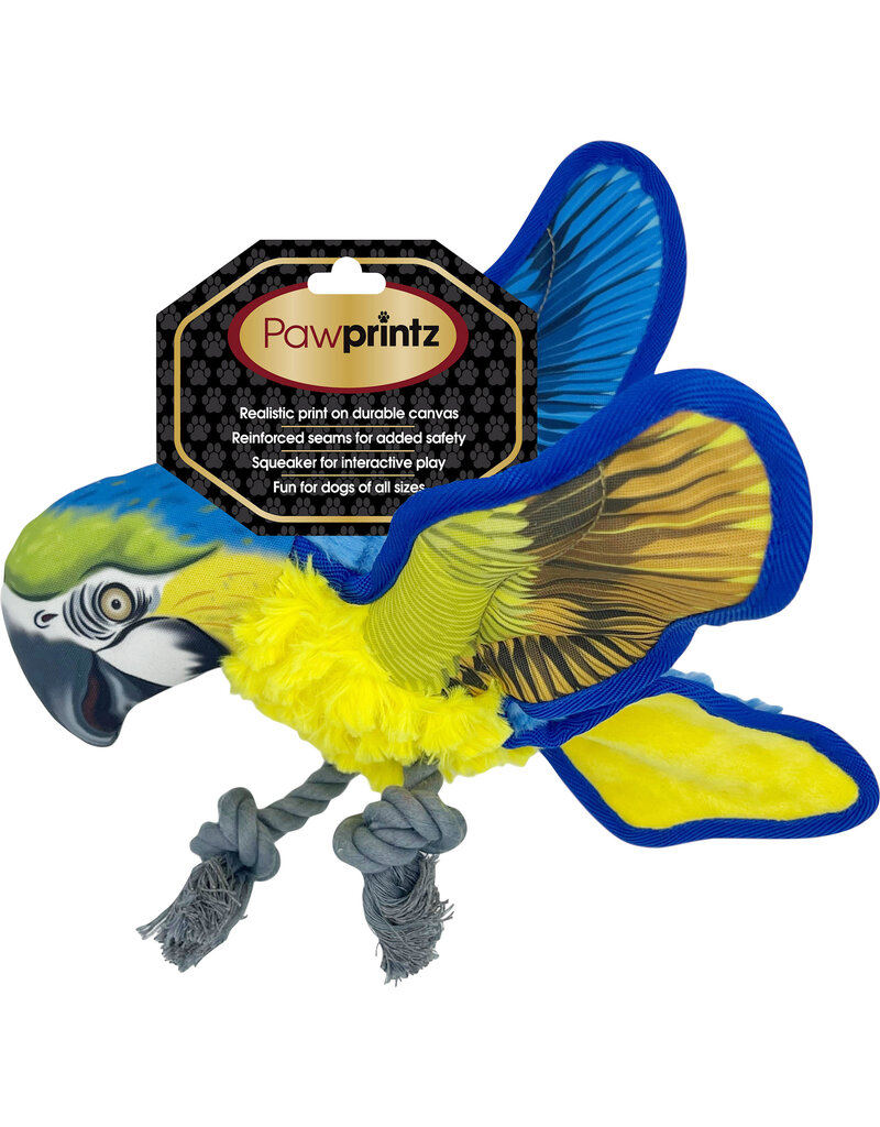Pawprintz Pawprintz Parrot Plush Dog Toy