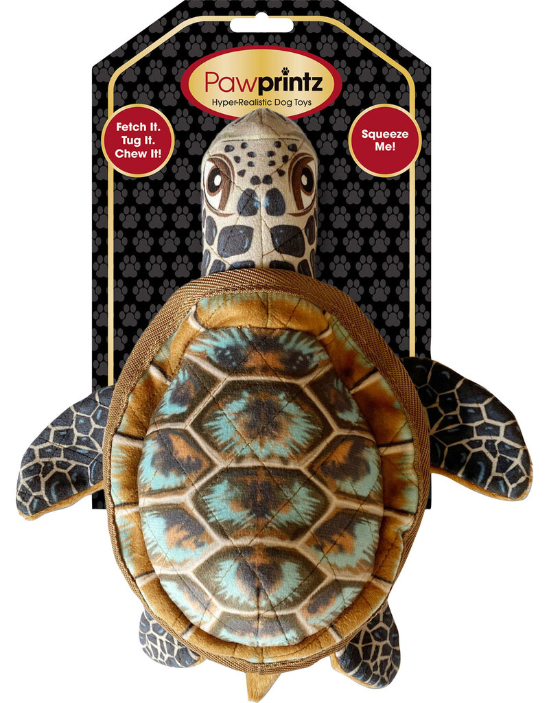 Pawprintz Pawprintz Sea Turtle Plush Dog Toy