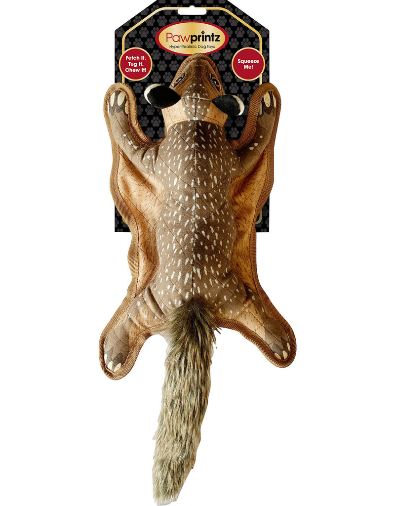 Pawprintz Pawprintz Squirrel Plush Dog Toy