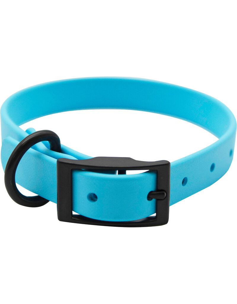 The Leather Brothers Zeta Biothane Dog Collar W/Black Hardware