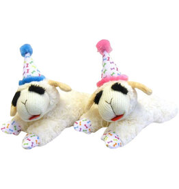Multipet Inc Multipet Dog Toy Lambchop W/Birthday Hat asst colours