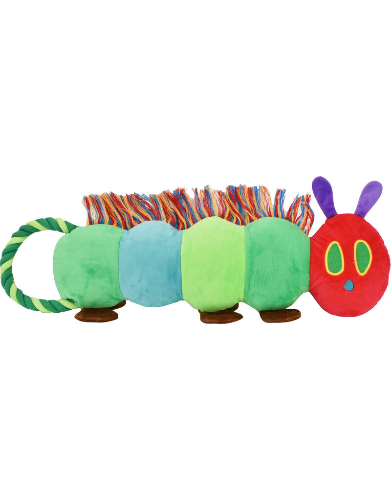 Multipet Inc Caterpillar Tug Dog Toy Green 24 In