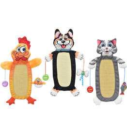 Multipet Inc Fuzzu Cat Mat Cat Toys Asst 15 In
