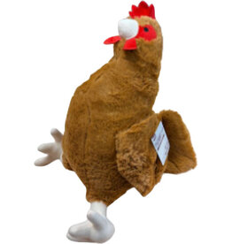 Multipet Inc Rooster Plush Dog Toy Brown Jumbo