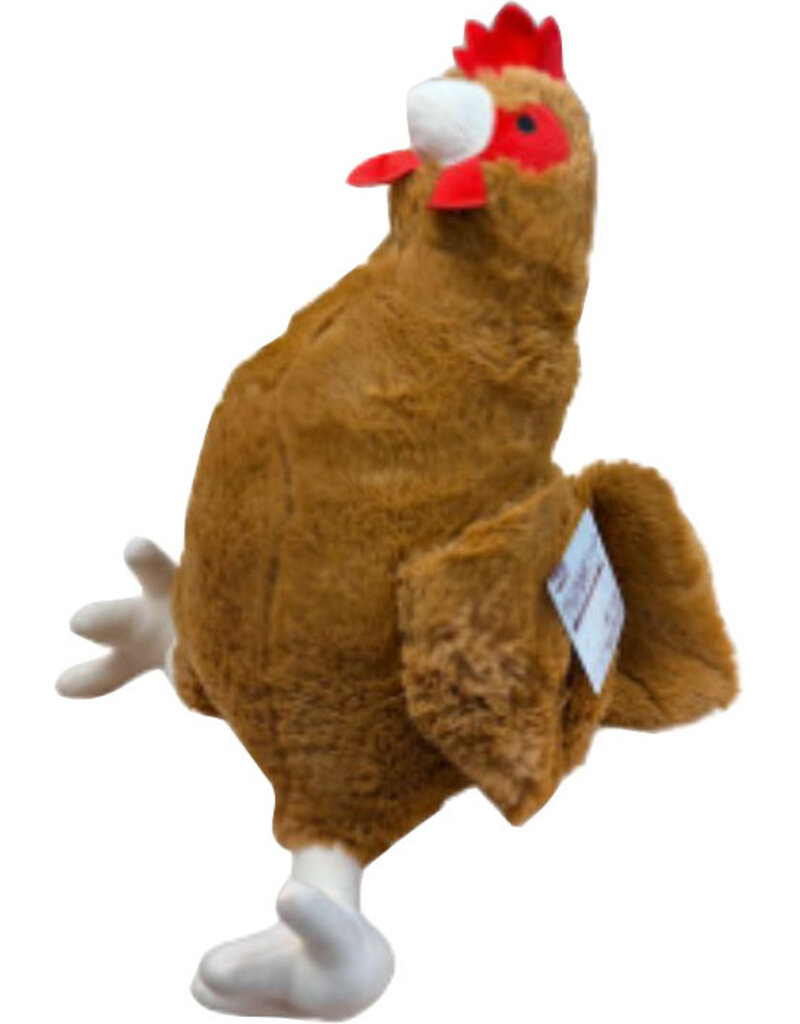 Multipet Inc Rooster Plush Dog Toy Brown Jumbo