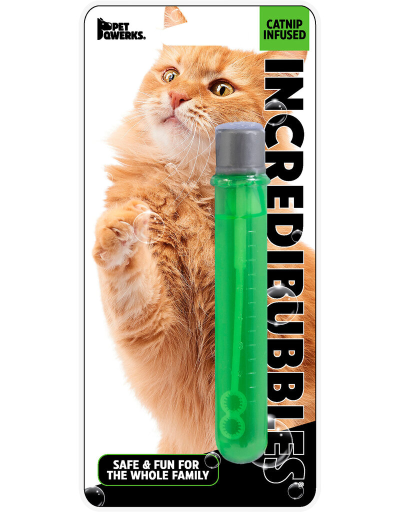 Petmate Pet Qwerk Incredibubble Catnip Toy25 ml