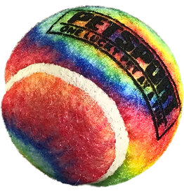 Petsport Tie Dye Squeak Ball Dog Toy 1.8 in 3 Pk