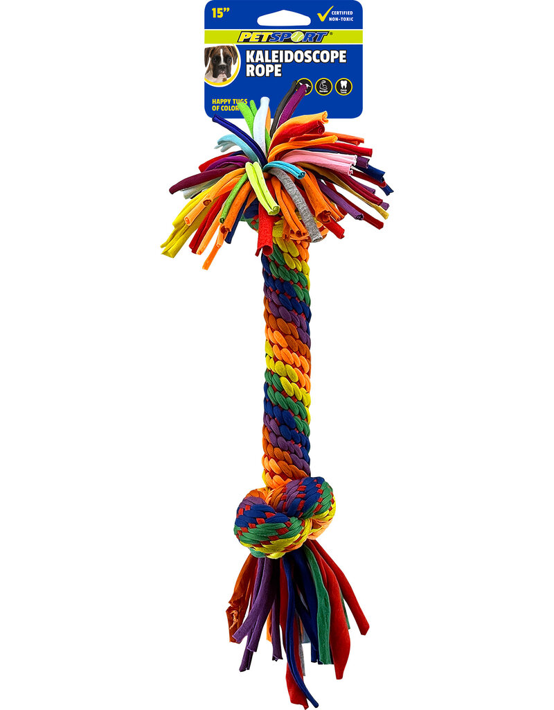 Petsport Petsport Kaleidoscope Rope 2 Knot Dog Toy 15 In