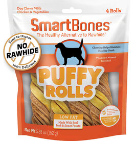 Smartbones Smartbones Puffy Rolls Dog Treats Sweet Potato 4 Pk