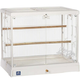 A&E Cage Company Crystal Palace Luxe Bird Cage White 24 x 16 x12 In