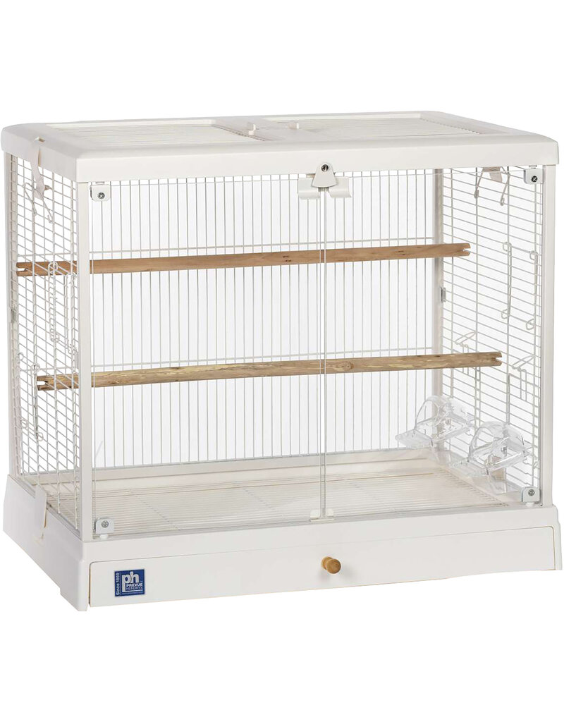 A&E Cage Company Crystal Palace Luxe Bird Cage White 24 x 16 x12 In