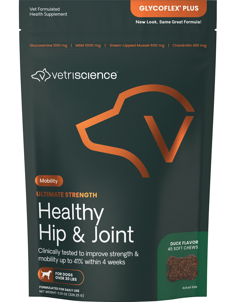 Pet Naturals of Vermont Glycoflex Plus Joint Support Dog Chews Duck 45 Ct