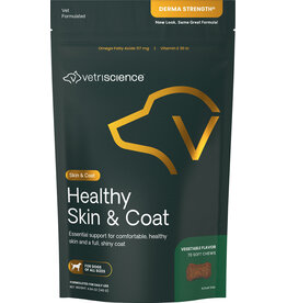 Pet Naturals of Vermont Vetriscience Skin and Coat Dog Chews Vegetable  70 Ct
