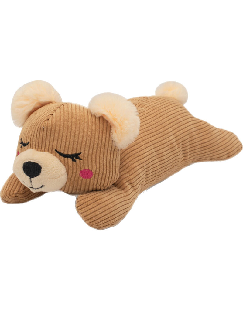 Zippy Paws Snooziez with Shhhqueaker Bear Dog Toy