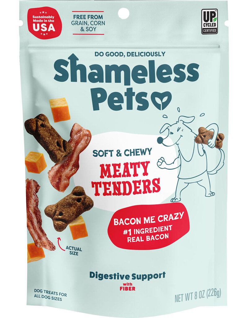 Shameless Pet Shameless Soft and Chewy Dog Treats Bacon 8 Oz