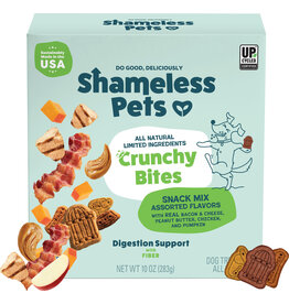 Shameless Pet Shameless Crunchy Bites Dog Treats Bacon/Cheese/Peanut Butter  10 Oz