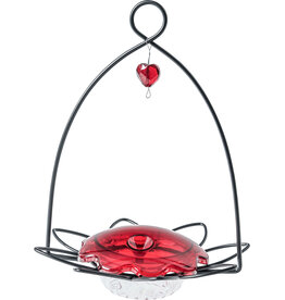 Backyard Nature Hummingbird Feeder Red 3.5 Oz