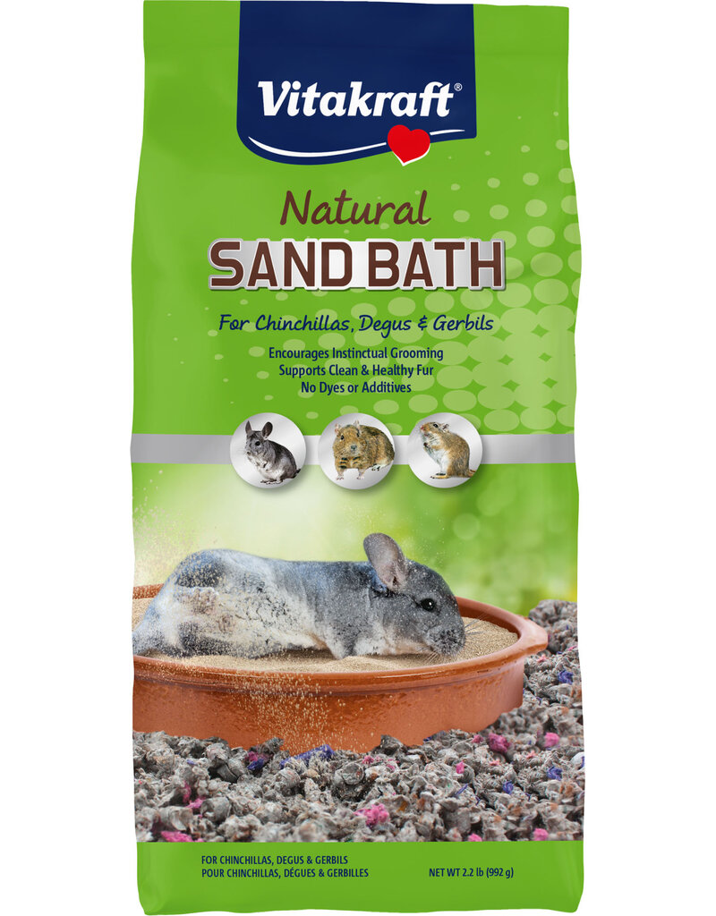 Vitakraft Vitakraft Sand Bath for Chinchillas, Gerbils, Degu 2.2 Lb