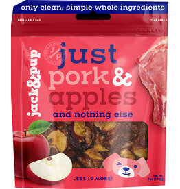 Jack N Pup Jack & Pup Just Real Ing Oven Baked Treats Pork/Apple 7 Oz