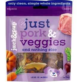 Jack N Pup Jack & Pup Just Real Ing  Oven Baked Treats  Pork/Veg 7 Oz