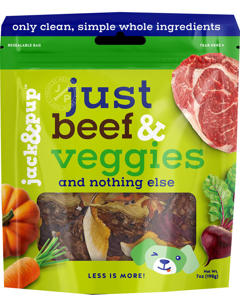 Jack N Pup Jack & Pup Just Real Ing Oven Baked Treats Beef/Veg 7 Oz