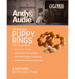 Andy and Audie Andy & Audie Ring Chews for Puppies Peanut Butter