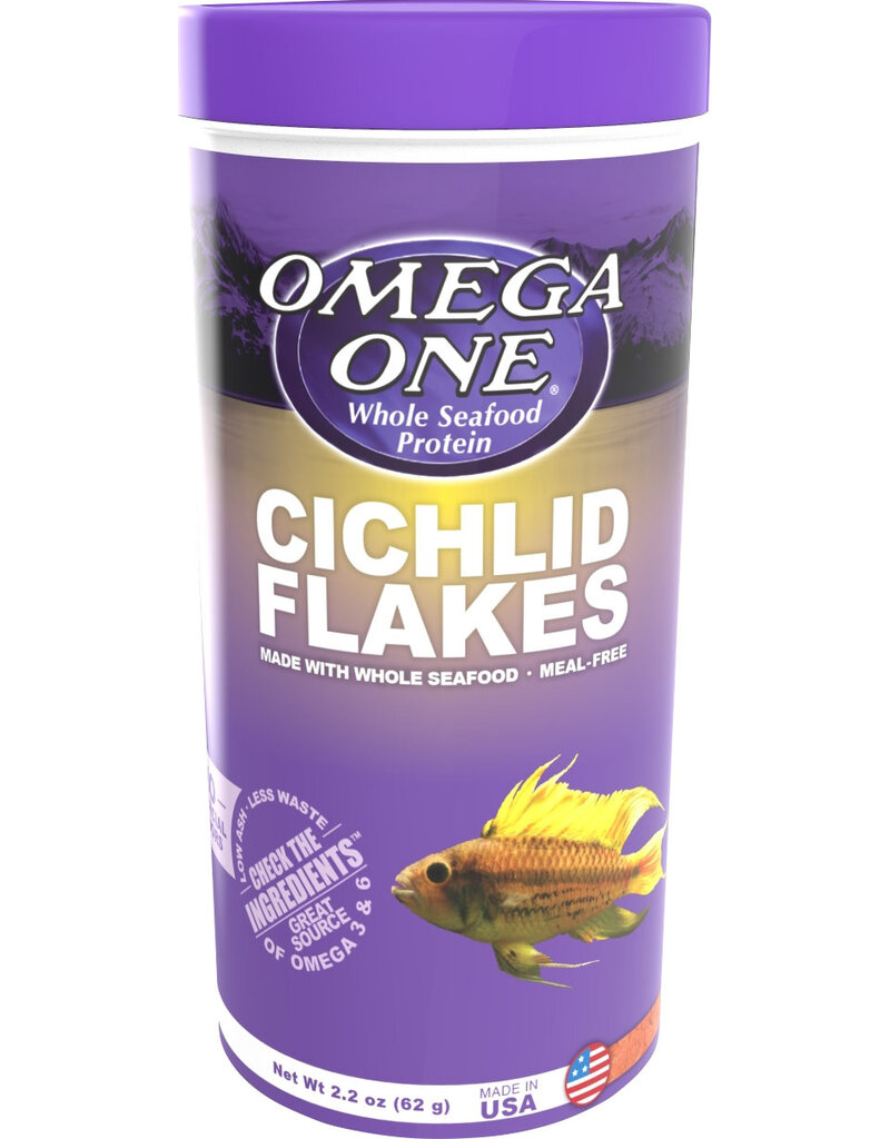 Omega One Omega One Cichlid Flakes 2.2 Oz