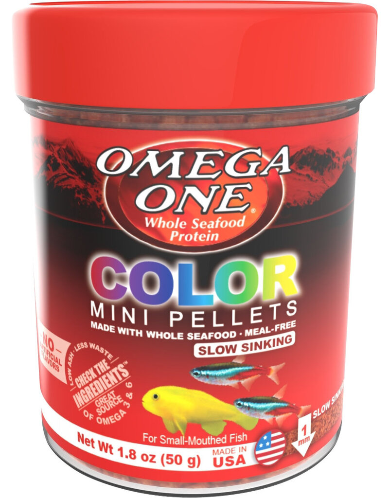 Omega One Omega One Color Mini Pellets Fish Food 1.8 Oz