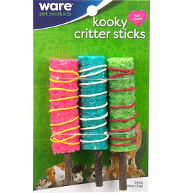 Ware Kooky Critter Sticks Small Animal Chew Toys 3 Pc