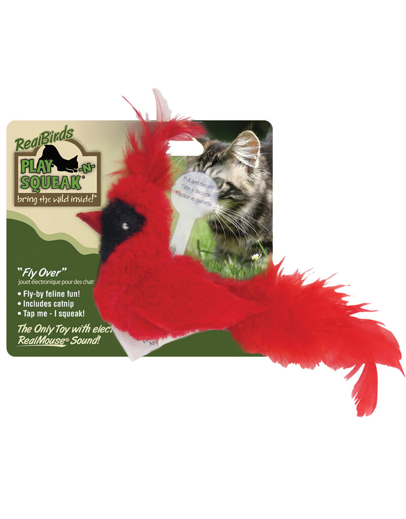 Our Pets Play and Squeak Realbirds Flyover Cat Toy