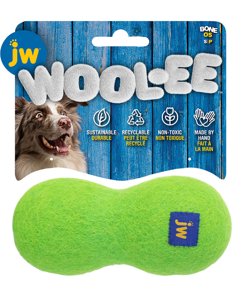 JW JW Wool-Ee Bone Dog Toy Sm